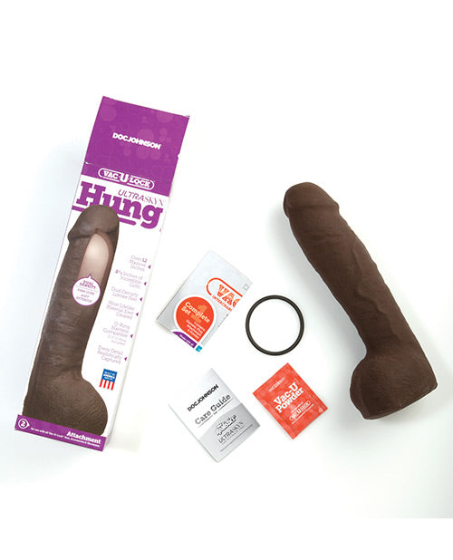 Vac-u-lock Ultraskyn 12" Hung - Chocolate - LUST Depot