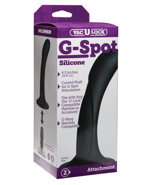 Vac-u-lock G Spot Silicone Dong - Black - LUST Depot