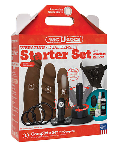 Vac-u-lock Dual Density Starter Set W-wireless Remote - Chocolate