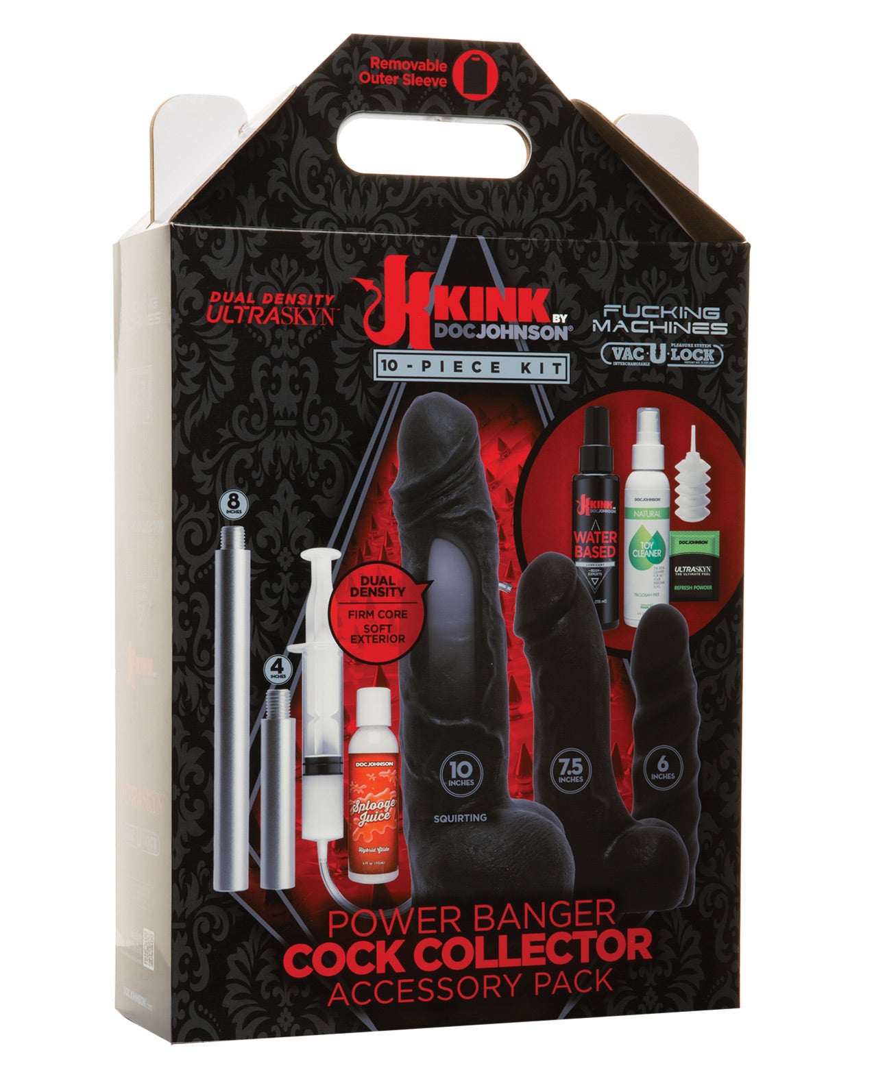 Kink Fucking Machines Power Banger Cock Collector Accessory Pack - 10 Pc Kit - LUST Depot