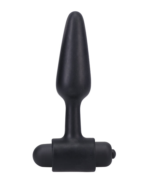 In A Bag 4" Vibrating Butt Plug - Black - LUST Depot