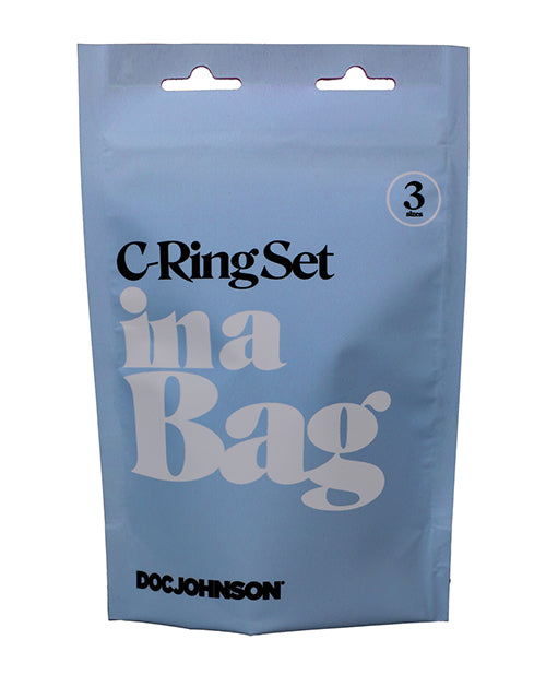 In A Bag C-ring Set - Black - LUST Depot