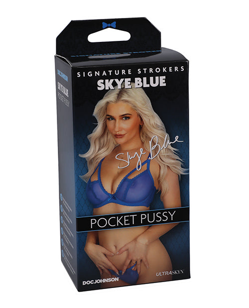 Signature Strokers Ultraskyn Pocket Pussy - Skye Blue - LUST Depot