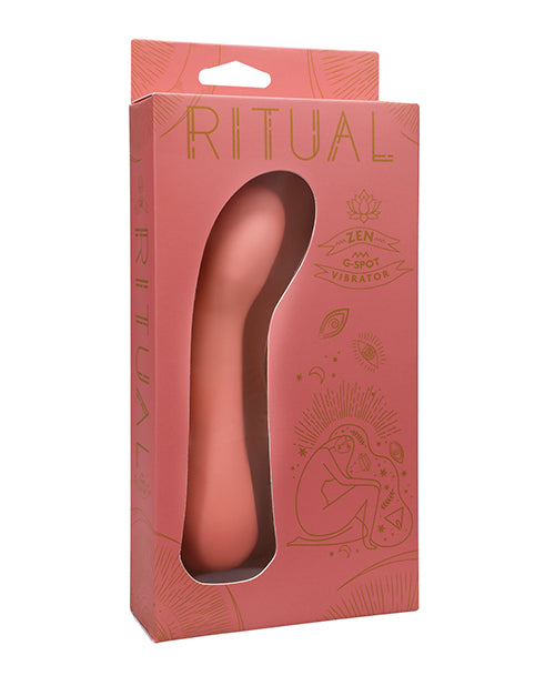 Ritual Zen Rechargeable Silicone G-spot Vibe - Coral - LUST Depot