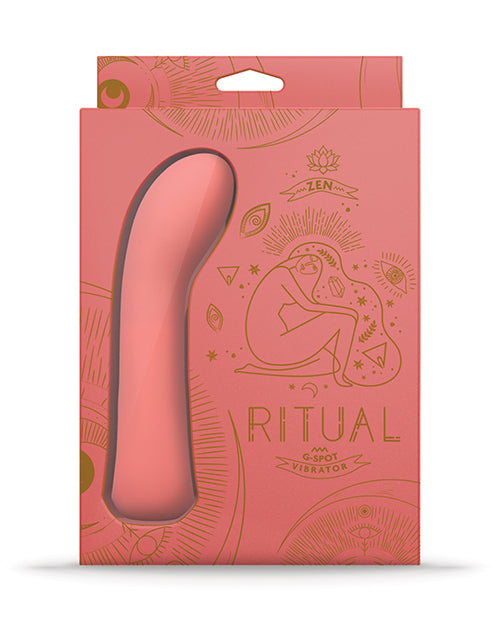 Ritual Zen Rechargeable Silicone G-spot Vibe - Coral - LUST Depot