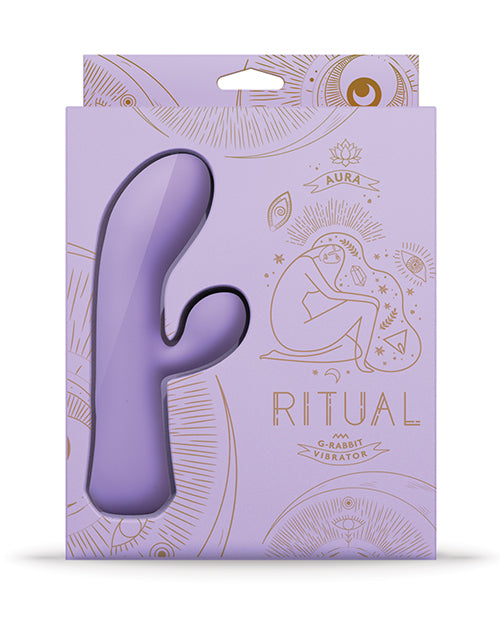 Ritual Aura Rechargeable Silicone Rabbit Vibe - Lilac - LUST Depot