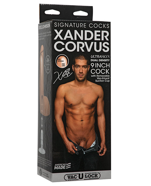 Signature Cocks Ultraskyn 9" Cock W-removeable Vac-u-lock Suction Cup - Xander Corvus - LUST Depot