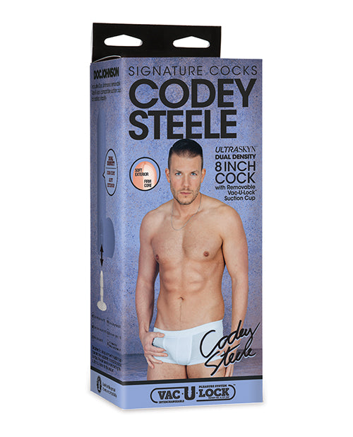 Signature Cocks Ultraskyn 8" Cock W/removable Vac-u-lock Suction Cup - Codey Steele