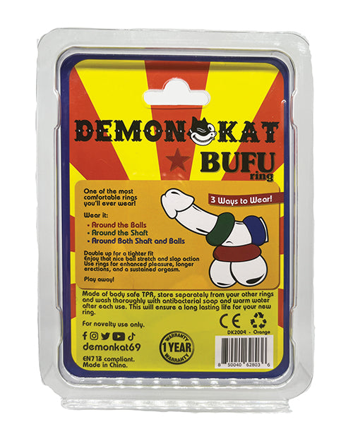 Demon Kat Bufu Ring - Orange - LUST Depot