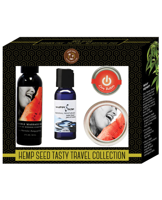 Earthly Body Hemp Seed Tasty Travel Collection - Watermelon - LUST Depot