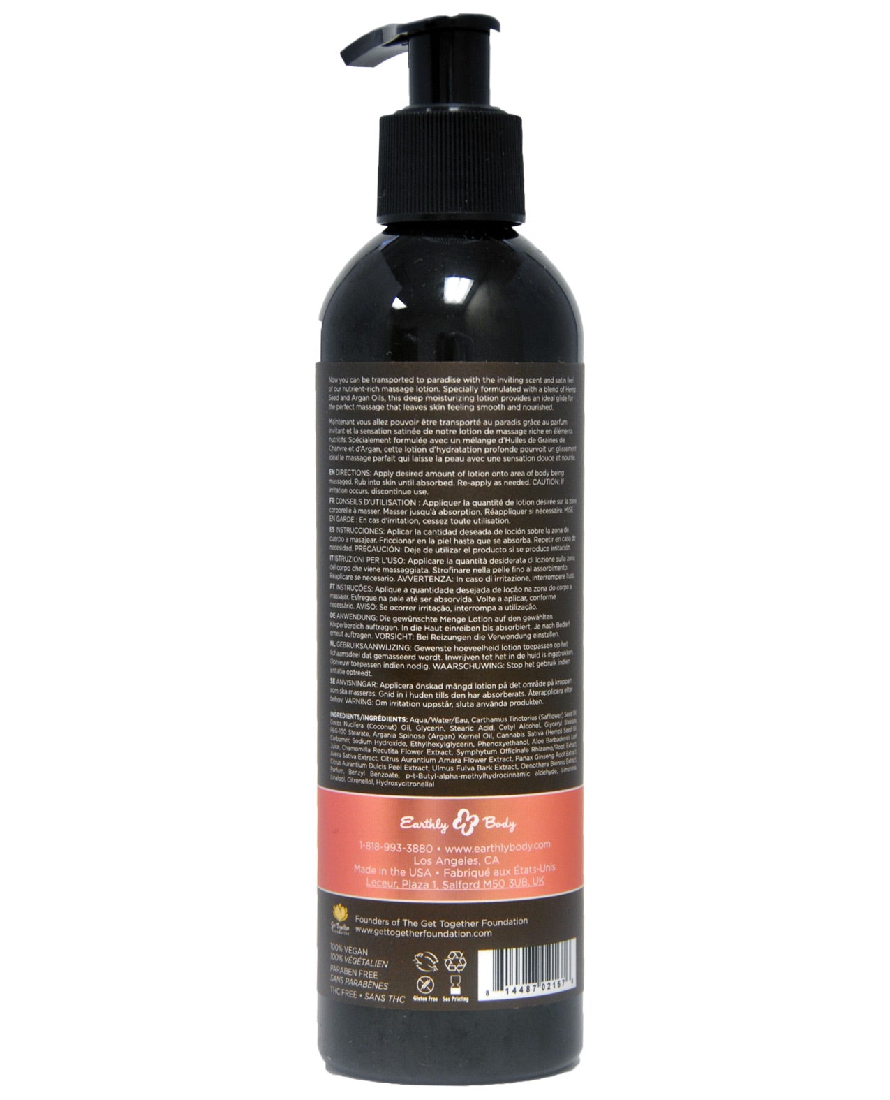 Earthly Body Massage Lotion - 8 Oz Isle Of You - LUST Depot