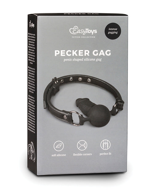 Easy Toys Ball Gag W-silicone Dong - Black - LUST Depot