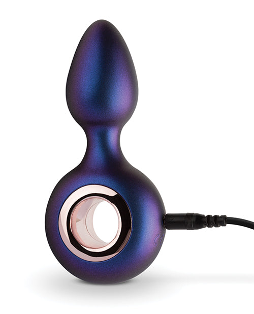 Hueman Deep Space Vibrating Anal Plug - Purple - LUST Depot