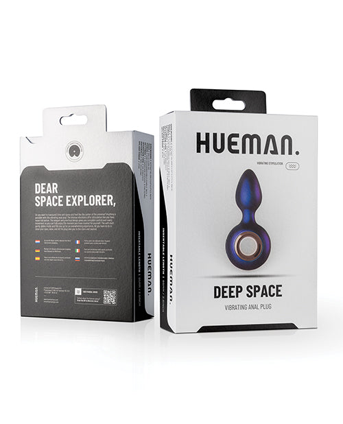 Hueman Deep Space Vibrating Anal Plug - Purple - LUST Depot