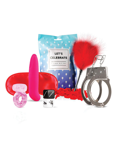 Loveboxxx Let's Celebrate 7 Pc Gift Set - Blue - LUST Depot