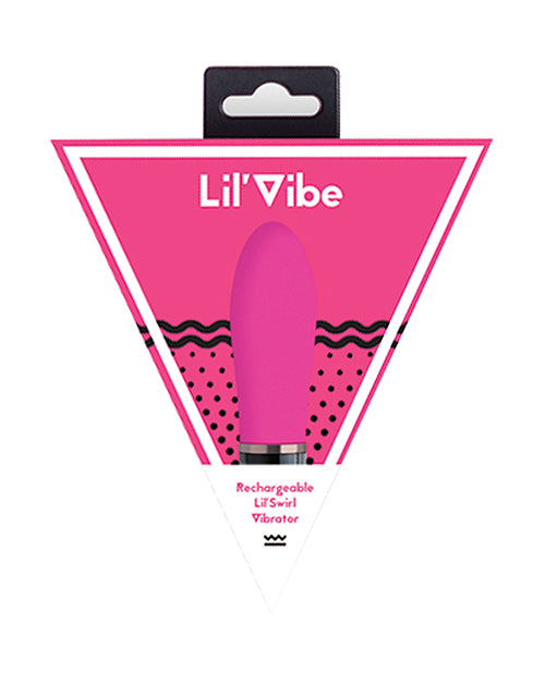 Lil' Vibe Swirl Rechargeable Vibrator - Pink - LUST Depot