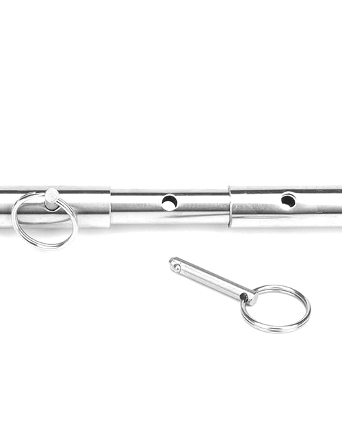 Lux Fetish Expandable Bar Spreader Set W-leatherette Cuffs - LUST Depot