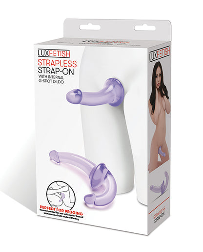 Lux Fetish Strapless Strap On - Purple - LUST Depot