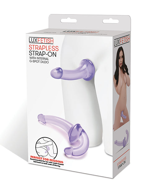 Lux Fetish Strapless Strap On - Purple - LUST Depot