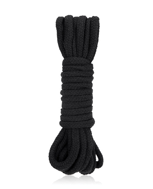 Lux Fetish Bondage Rope - 5m-16 Ft  Black - LUST Depot