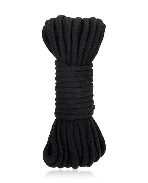 Lux Fetish Bondage Rope - 10m-33 Ft Black - LUST Depot