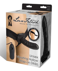 Lux Fetish Unisex Vibrating Hollow Strap On Dildo