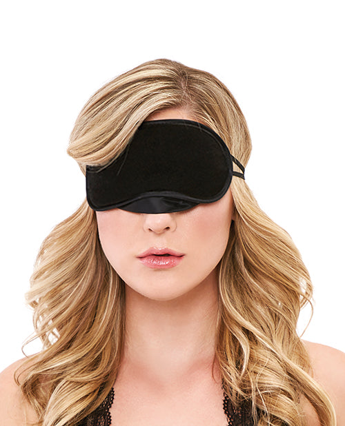 Lux Fetish Peek A Boo Love Mask - Black - LUST Depot