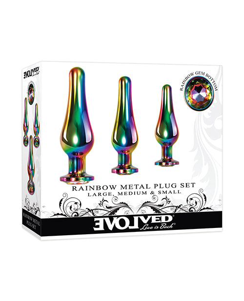 Evolved Rainbow Metal Plug Set - LUST Depot