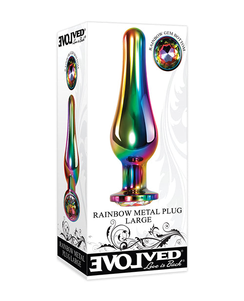 Evolved Rainbow Metal Plug - Large - LUST Depot