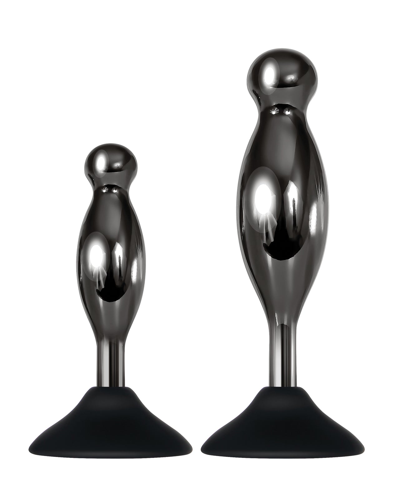 Evolved Joy Sticks 2 Pc Plug Set - Black-chrome - LUST Depot