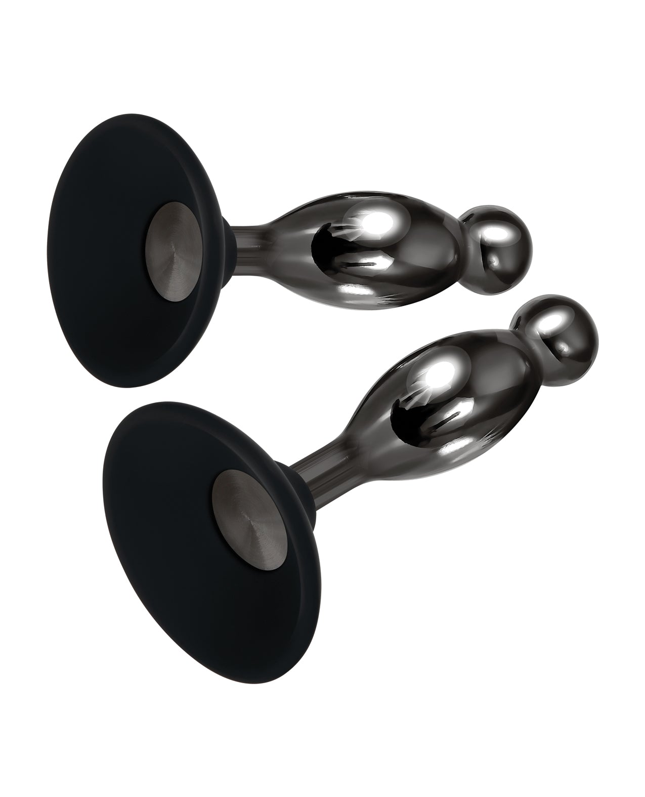 Evolved Joy Sticks 2 Pc Plug Set - Black-chrome - LUST Depot