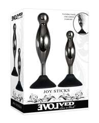 Evolved Joy Sticks 2 Pc Plug Set - Black-chrome