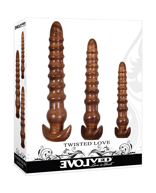 Evolved Twisted Love 3 Pc Plug Set - Gold - LUST Depot