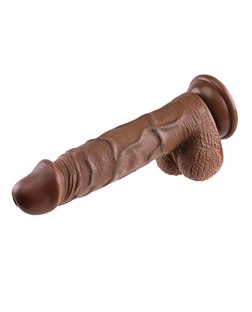 Evolved 8" Realistic Dildo W-balls - Dark - LUST Depot