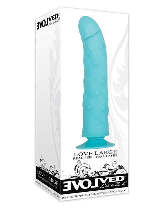 Evolved Love Large Dildo - Blue - LUST Depot