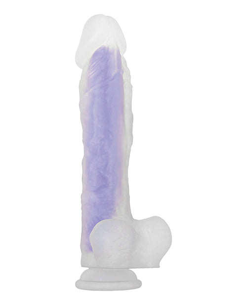 Evolved Luminous Dildo Stud Non Vibrating - Purple - LUST Depot