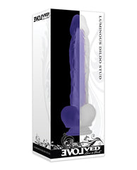 Evolved Luminous Dildo Stud Non Vibrating - Purple