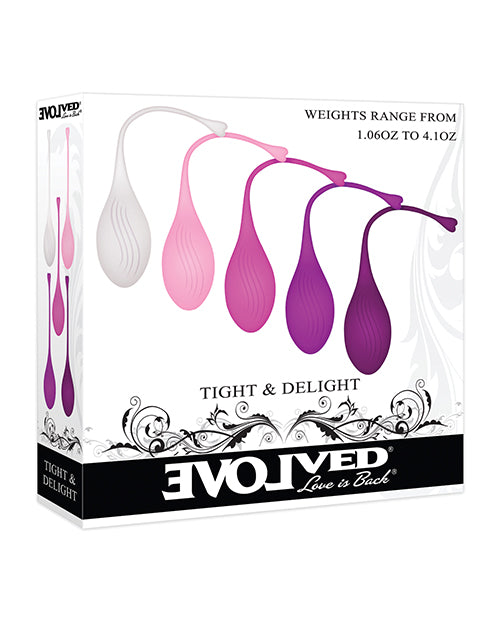 Evolved Tight & Delight 5 Pc Weighted Kegel Ball Set - Assorted Colors - LUST Depot