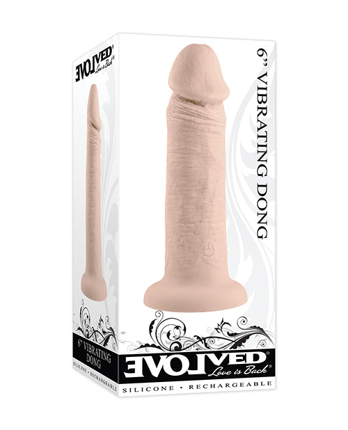 Evolved 6" Vibrating Dong - Light - LUST Depot