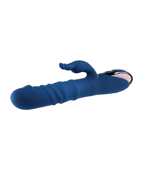 Evolved The Ringer Rechargeable Thrusting Rabbit - Blue - LUST Depot