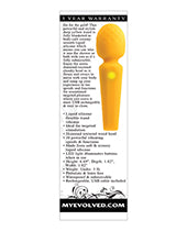 Evolved Sunshine Flexible Wand Vibrator - Yellow - LUST Depot