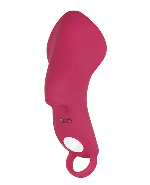 Evolved Frisky Finger Rechargeable Bullet - Burgundy - LUST Depot