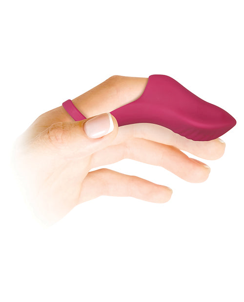 Evolved Frisky Finger Rechargeable Bullet - Burgundy - LUST Depot