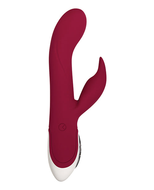 Evolved Inflatable Bunny Dual Stim Rechargeable - Burgundy - LUST Depot