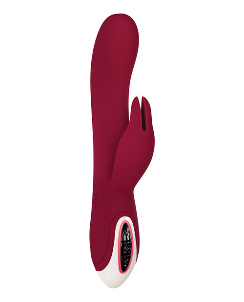 Evolved Inflatable Bunny Dual Stim Rechargeable - Burgundy - LUST Depot