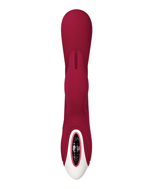 Evolved Inflatable Bunny Dual Stim Rechargeable - Burgundy - LUST Depot