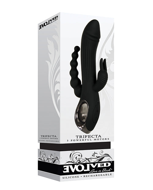 Evolved Trifecta Triple Stim Rechargeable - Black - LUST Depot