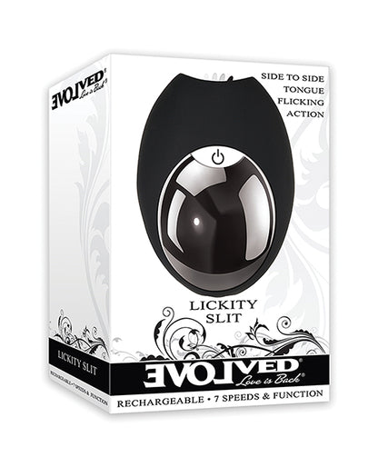 Evolved Lickity Slit Oral Massager - Black - LUST Depot