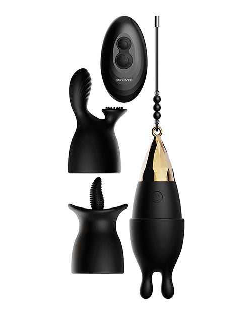 Evolved Egg Citement Rechargeable Bullet - Black-gold - LUST Depot