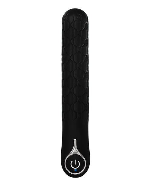 Evolved Quilted Love Rechargeable Vibrator - Black - LUST Depot